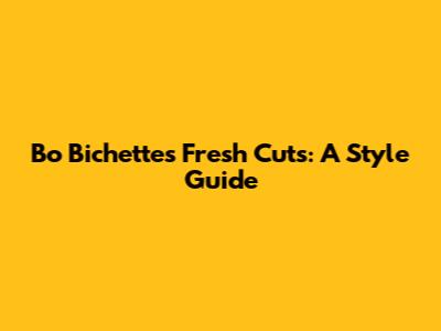 Bo Bichette's Fresh Cuts: A Style Guide